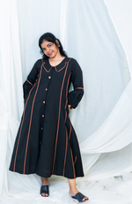 Black mocha line Dress