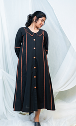 Black mocha line Dress