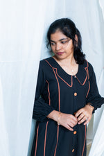 Black mocha line Dress